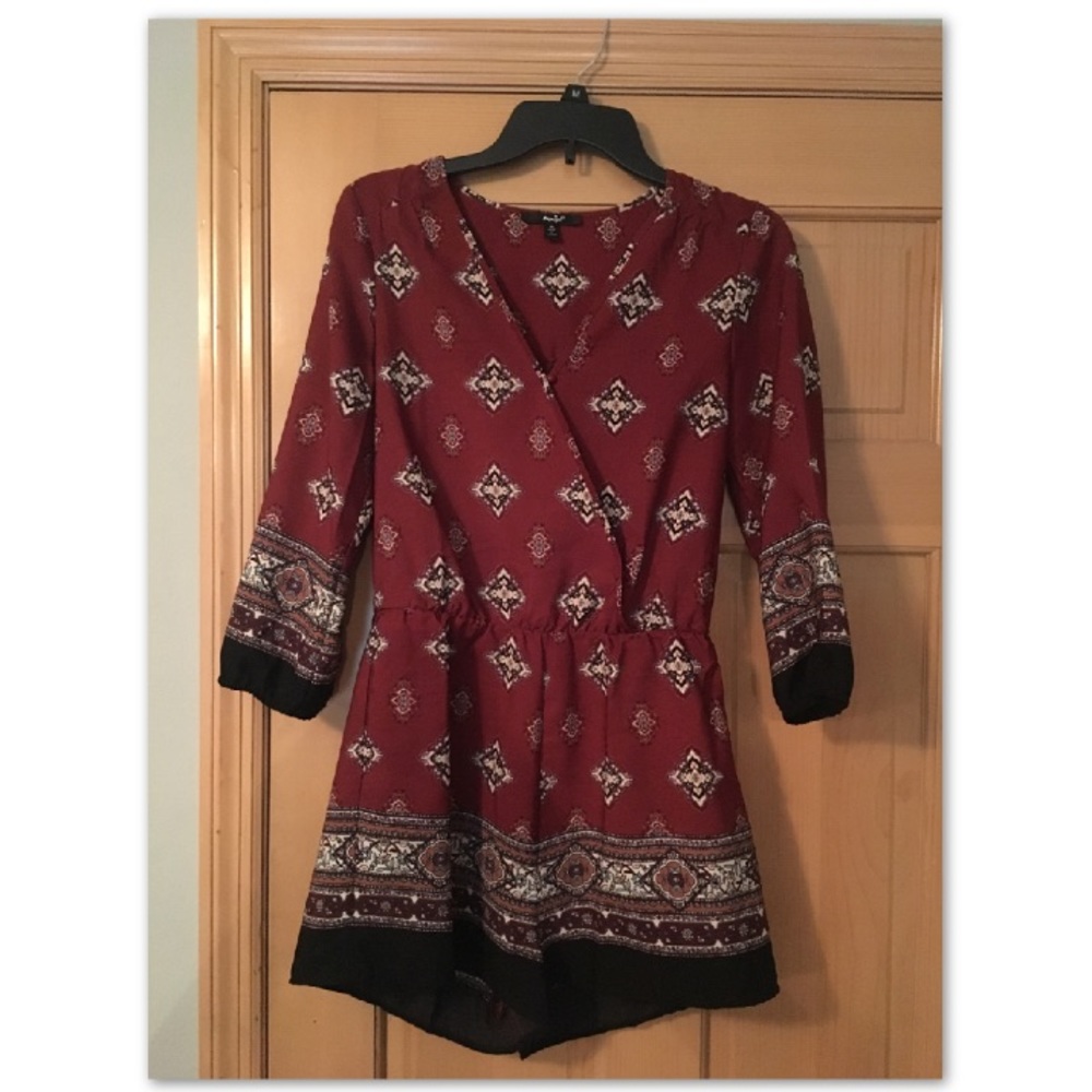 💋 Papaya Long Sleeve Romper 💋
